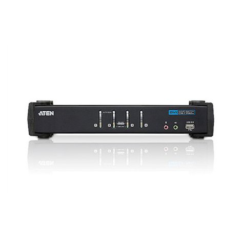 Aten 4-Port USB DVI/Audio KVMP Przełącznik - Bezpieczne zarządzanie komputerami za pomocą jednego zestawu klawiatury, myszy i mo - 3